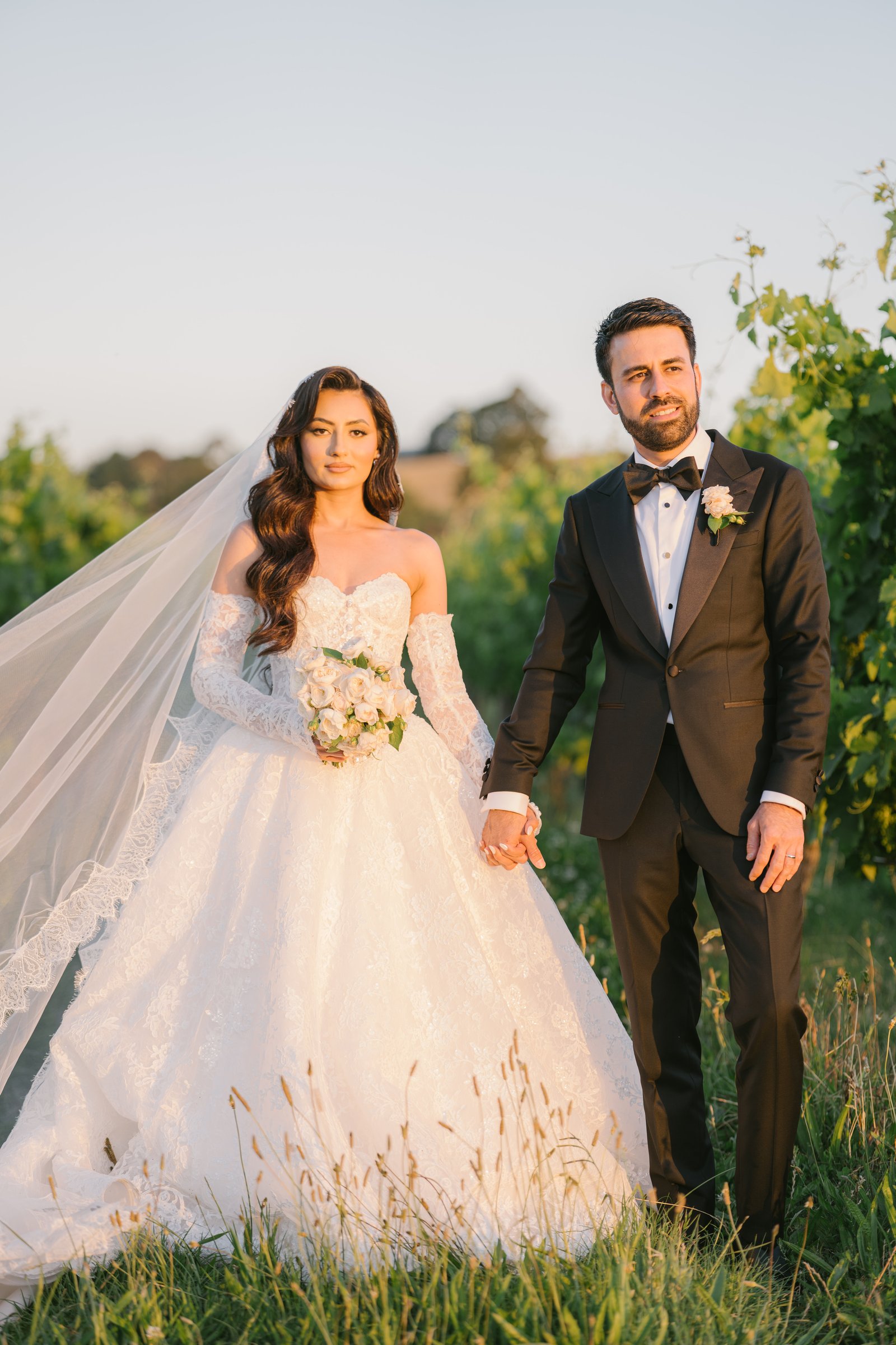 Hubert Estate, Yarra Valley wedding — wedding day portrait, photographed by C2 Films
