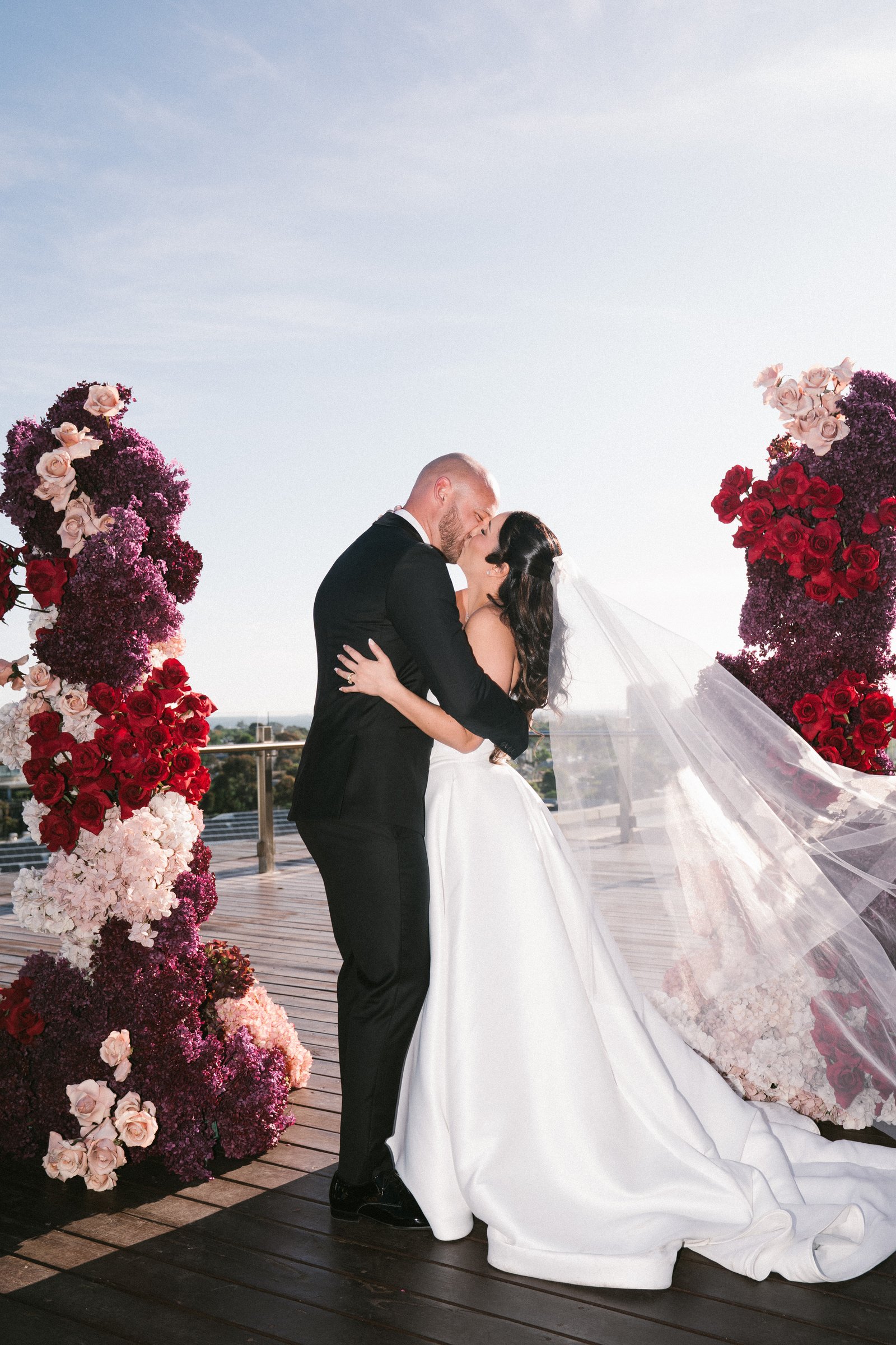 Luminare, South Melbourne wedding — first dance, photographed by C2 Films