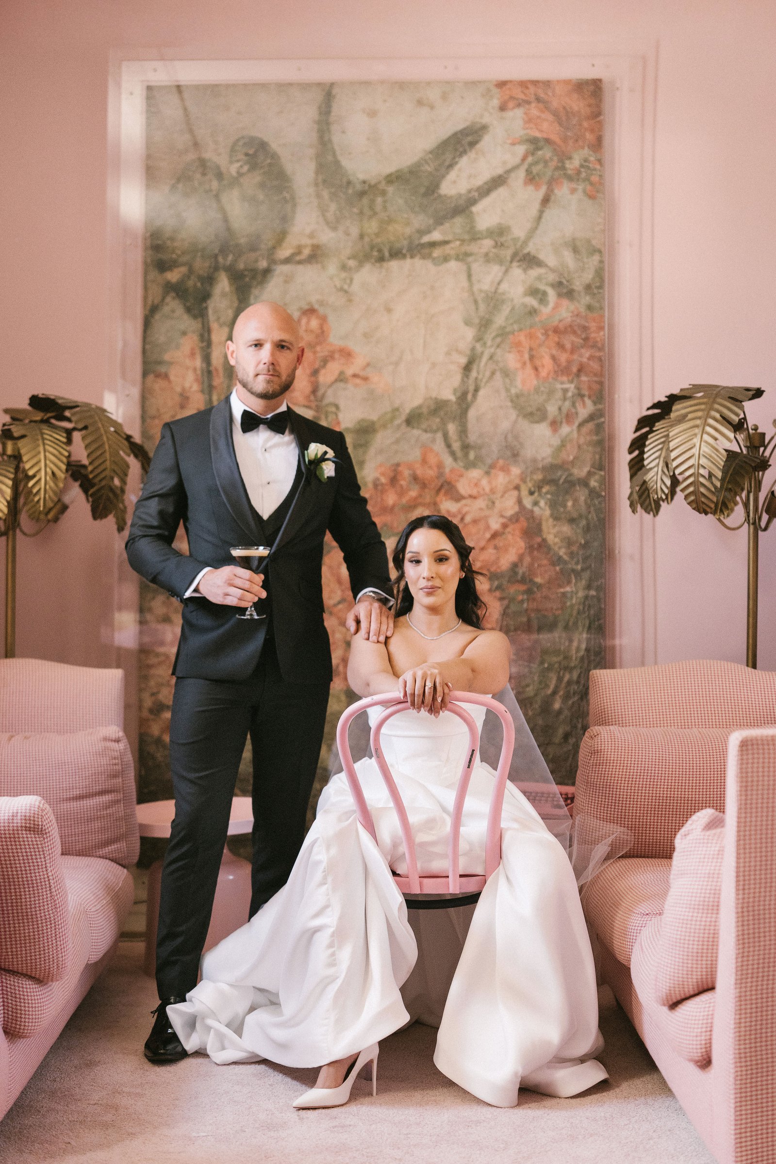 Luminare, South Melbourne wedding — reception room set for a wedding, photographed by C2 Films
