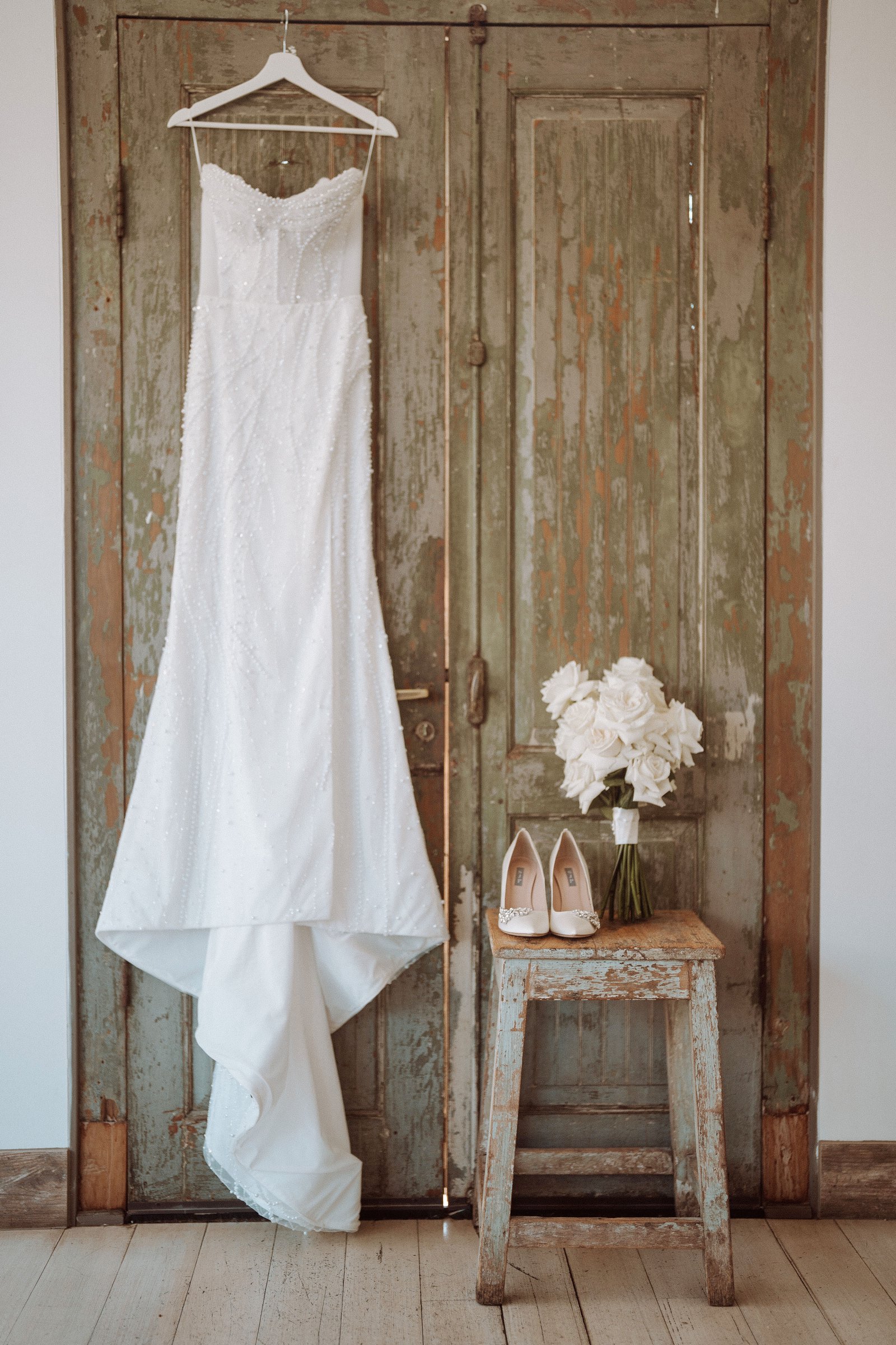 Stones of the Yarra Valley, Coldstream wedding — the room before guests arrive, photographed by C2 Films