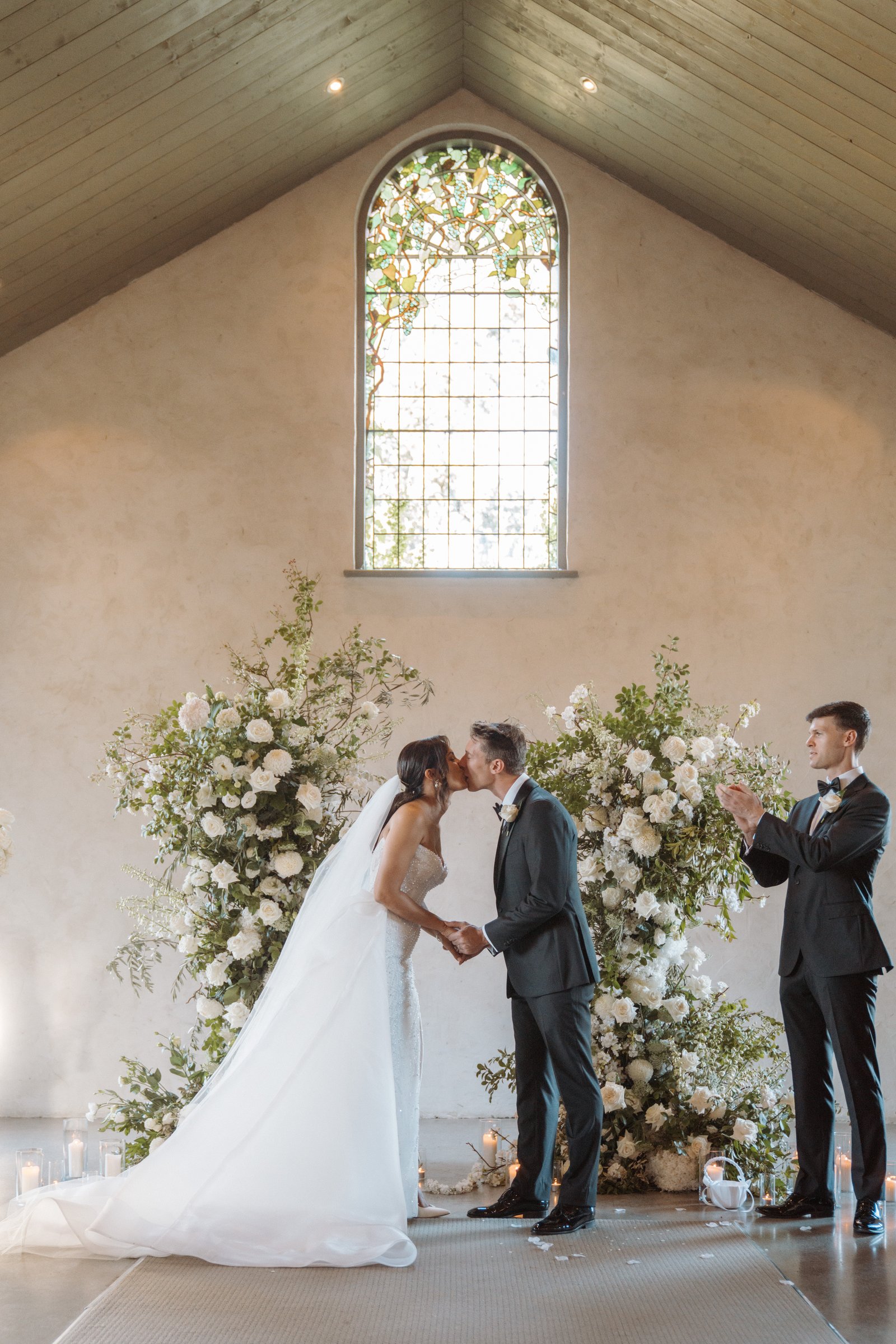 Stones of the Yarra Valley, Coldstream wedding — ceremony space, photographed by C2 Films