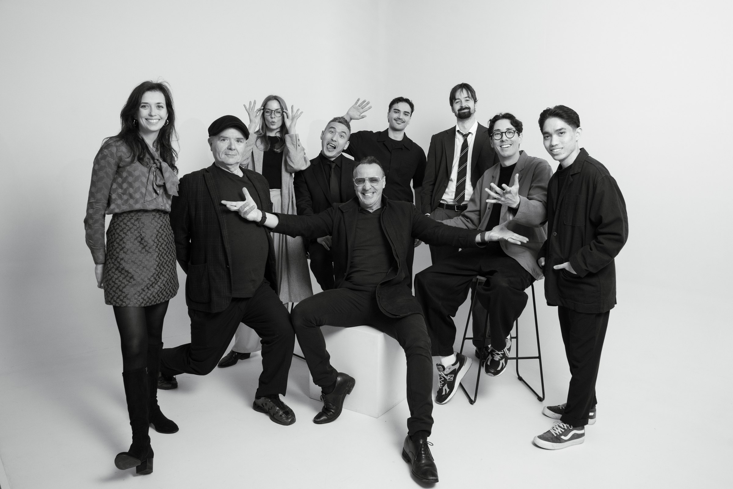 The C2 Films team — Melbourne wedding photographers and cinematographers, photographed in studio