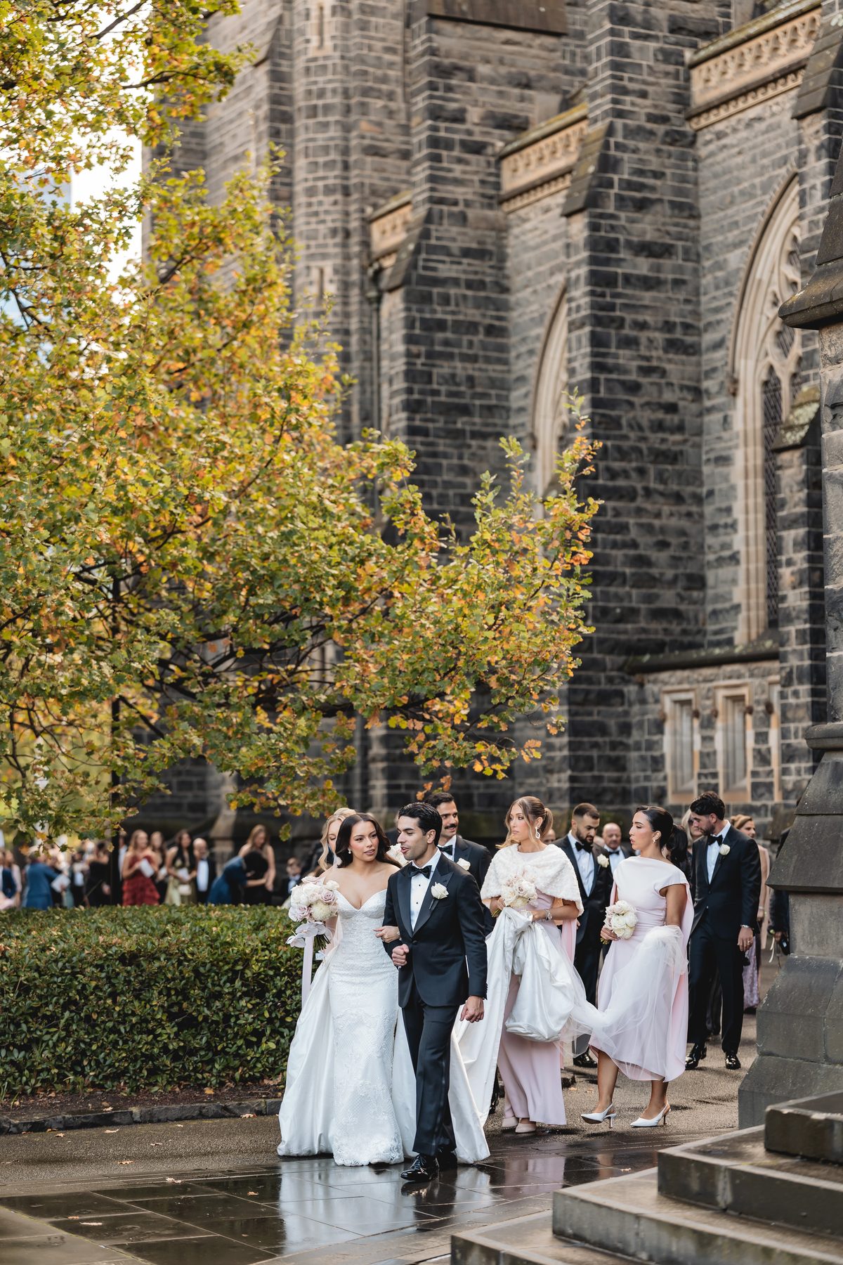 Jack and Natasha the marriage ceremony at St Patrick's Cathedral, Melbourne — C2 Films wedding photography
