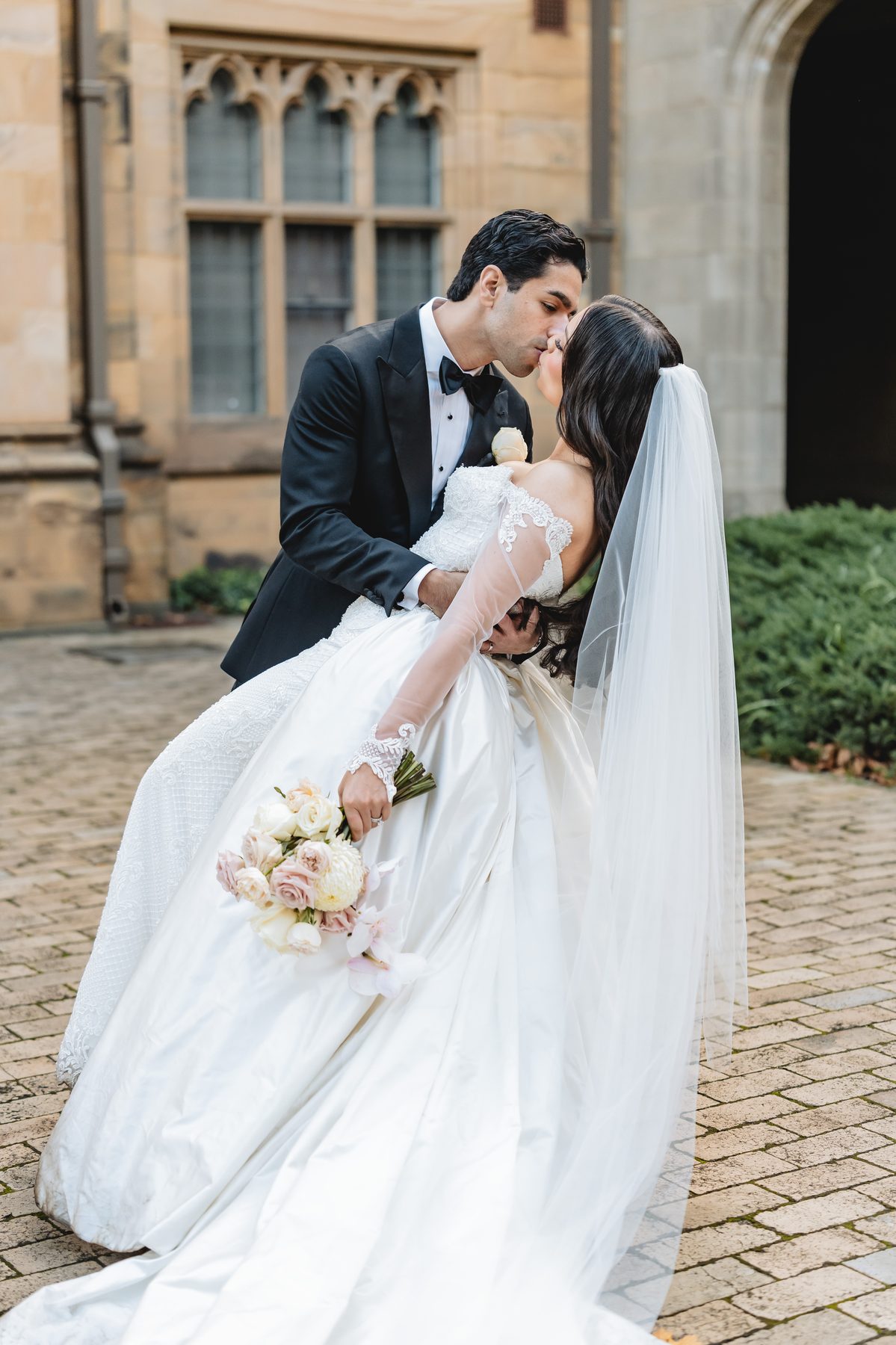 Jack and Natasha — portrait session after the ceremony on their wedding day at W Melbourne, by C2 Films