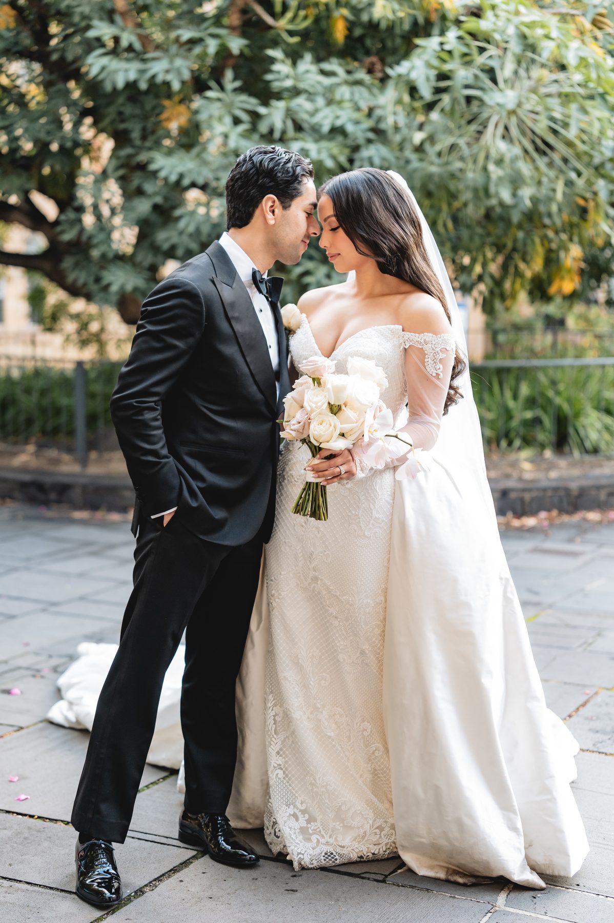Jack and Natasha — couple portraits on their wedding day at W Melbourne, by C2 Films