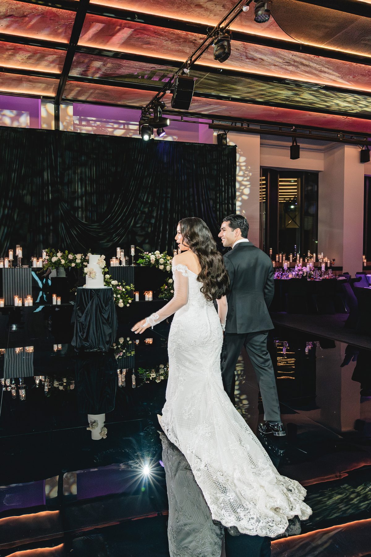 Jack and Natasha — bridal portraits on their wedding day at W Melbourne, by C2 Films