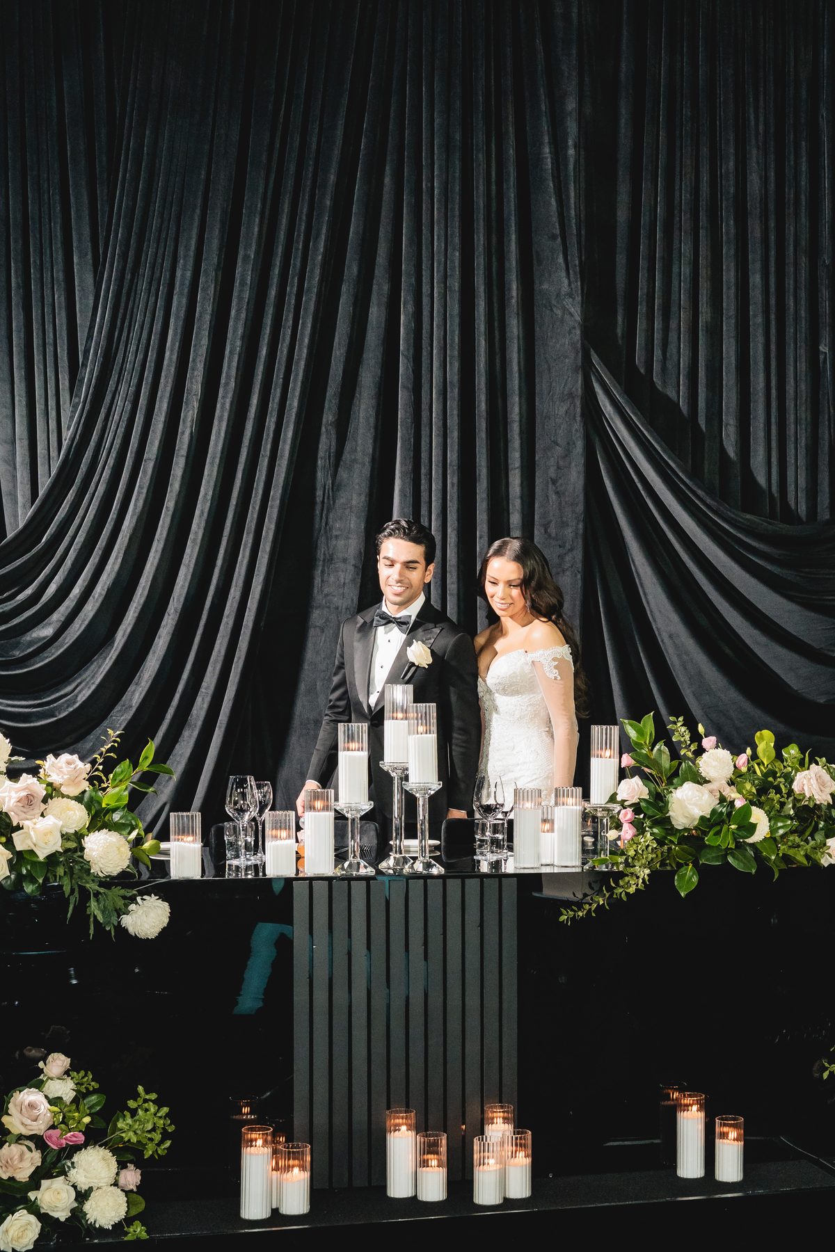 Jack and Natasha — during the reception at W Melbourne, Melbourne wedding photography by C2 Films