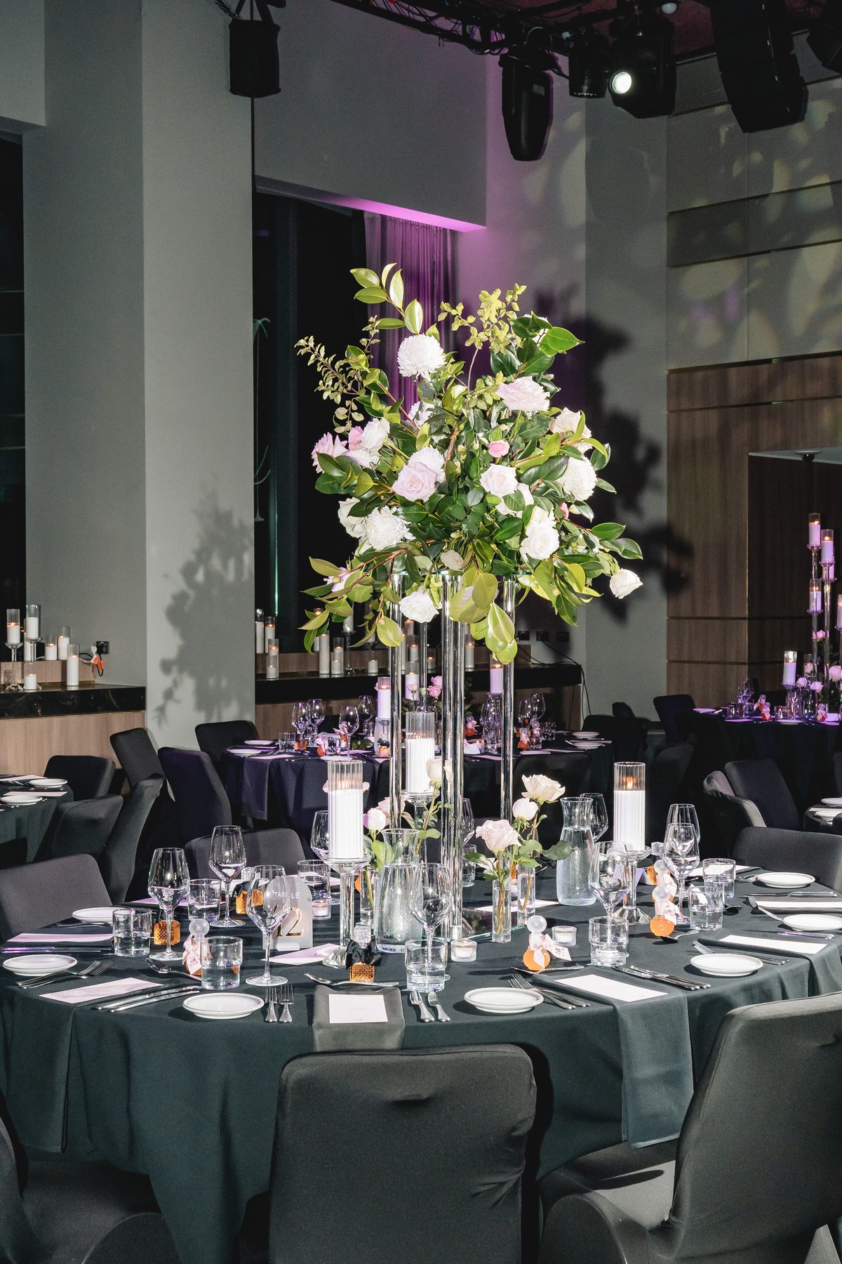 Jack and Natasha — celebrating at the reception at W Melbourne, Melbourne wedding photography by C2 Films