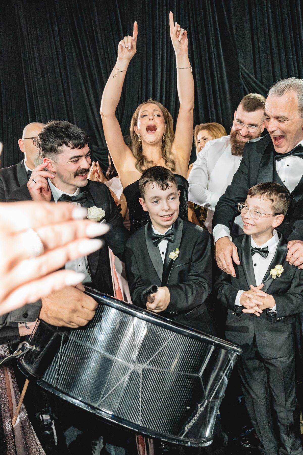 Jack and Natasha — reception dancing at W Melbourne, Melbourne wedding photography by C2 Films