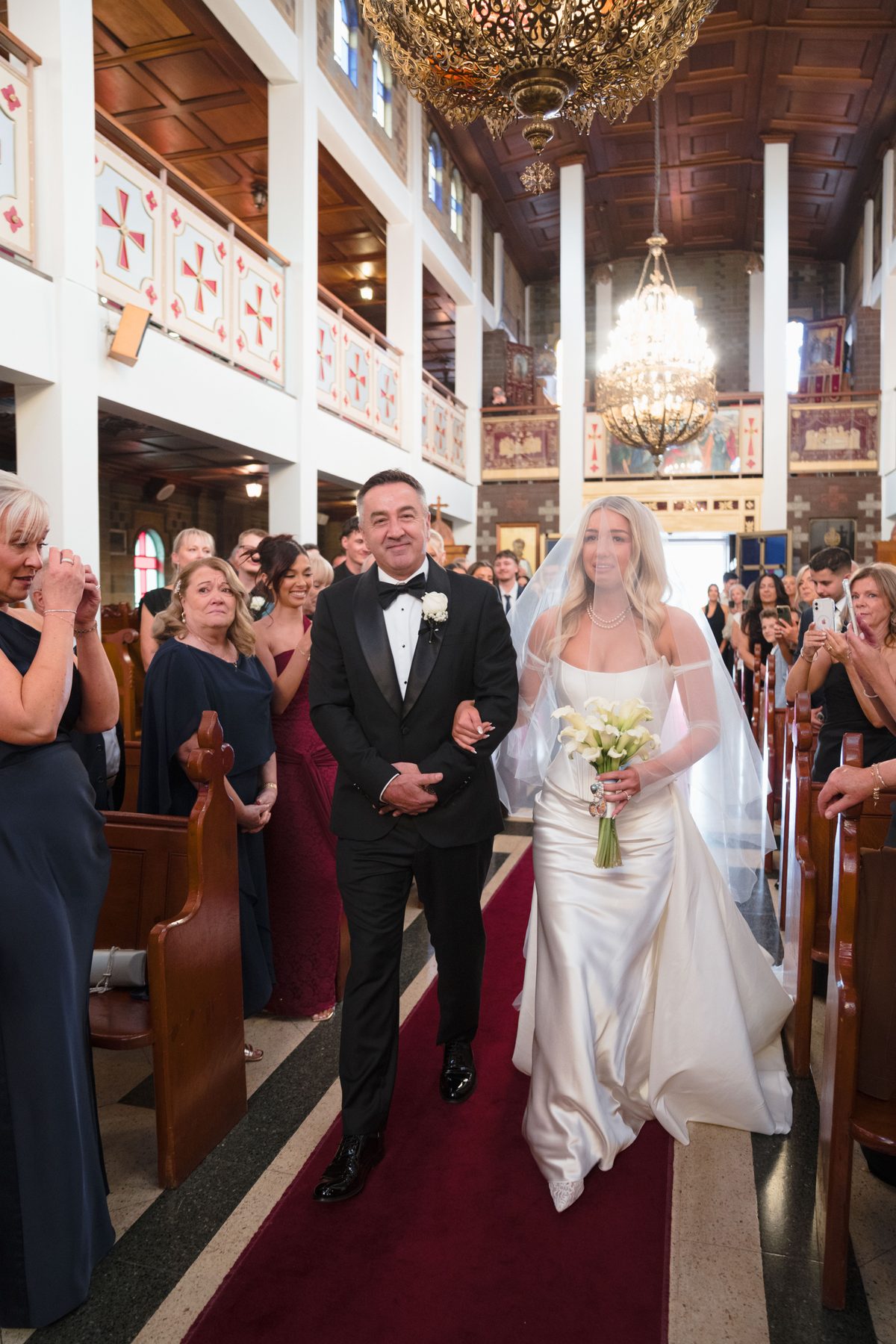 Jacob and Olivia the wedding ceremony at St John the Forerunner Greek Orthodox Church, Carlton — C2 Films wedding photography