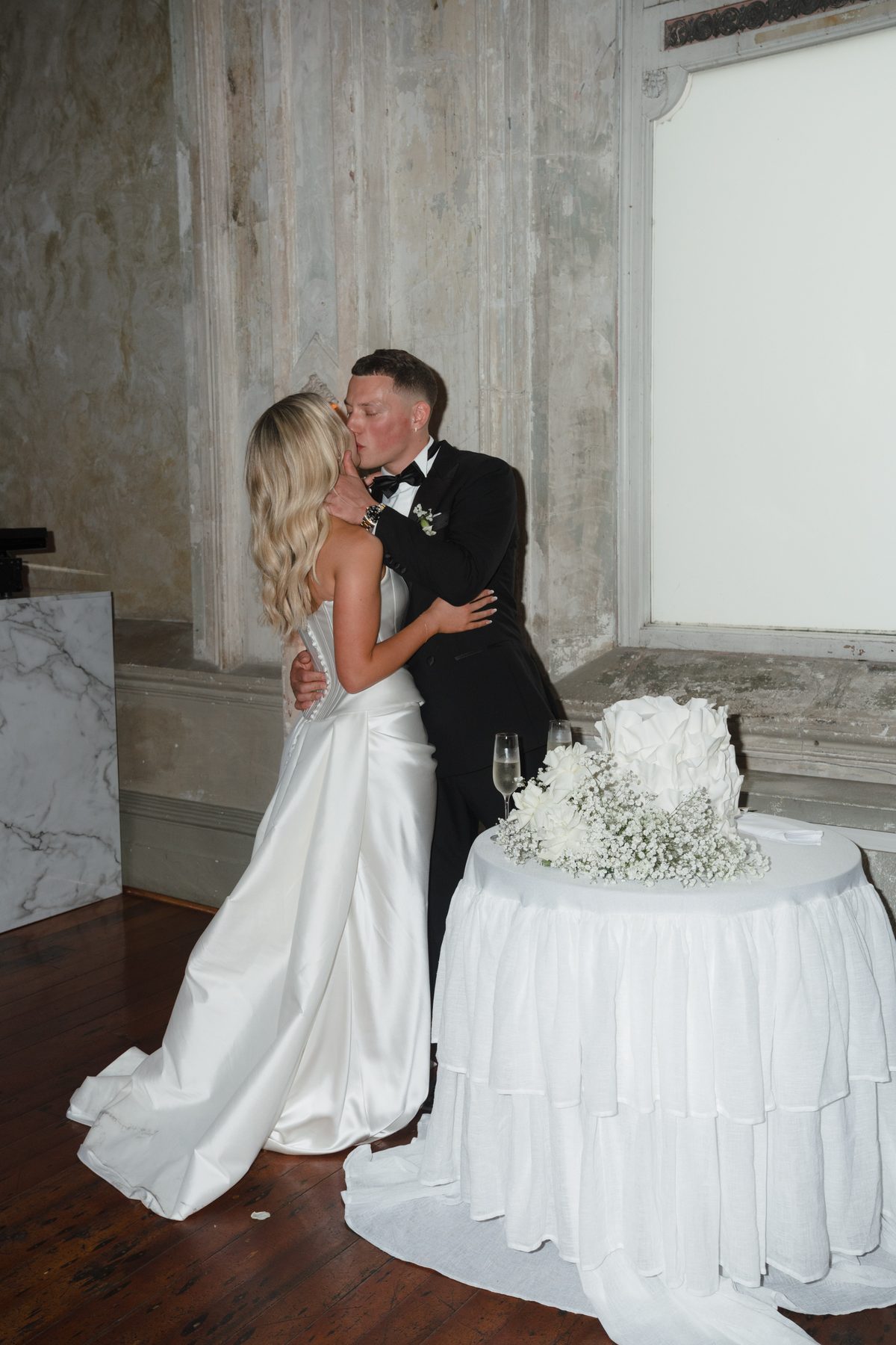 Jacob and Olivia — during the reception at The George Ballroom, St Kilda, Melbourne wedding photography by C2 Films
