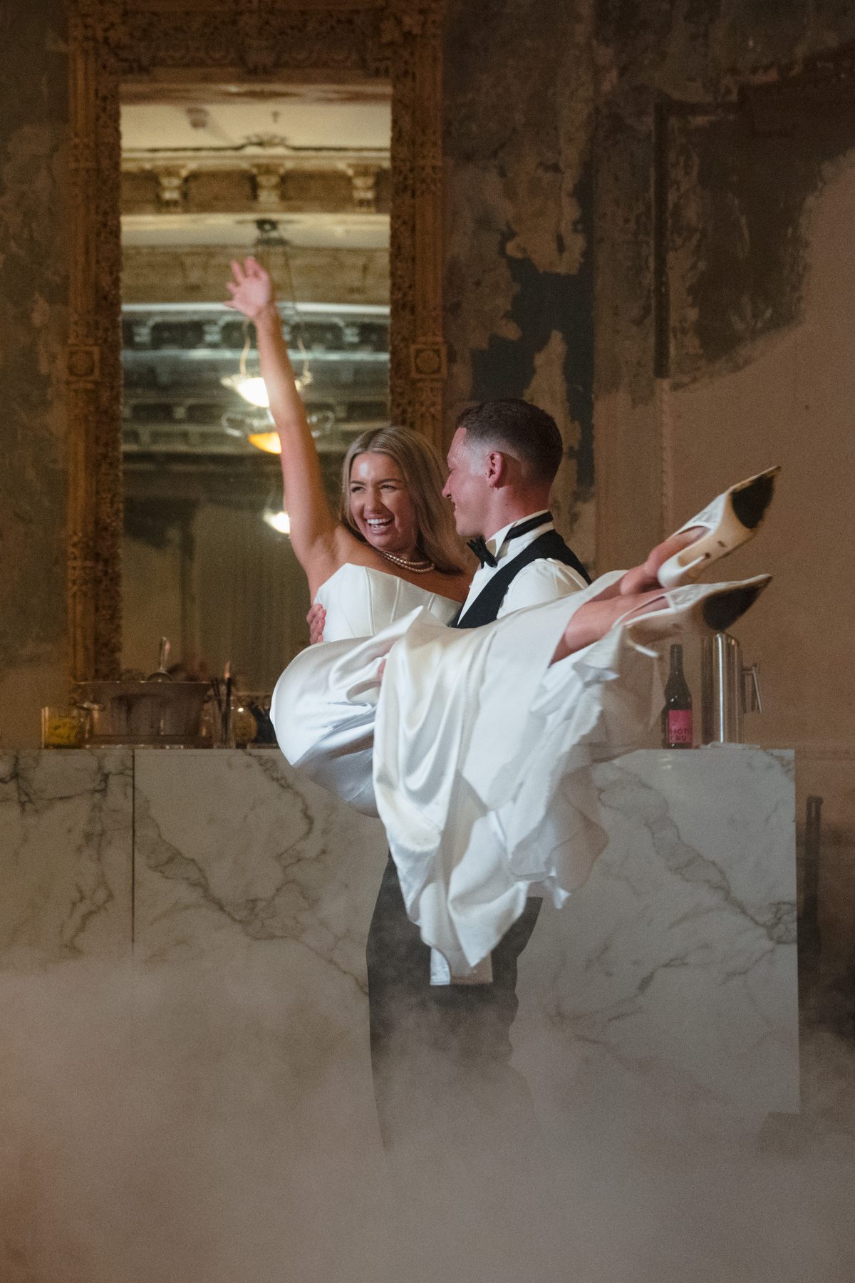 Jacob and Olivia — at the reception at The George Ballroom, St Kilda, Melbourne wedding photography by C2 Films
