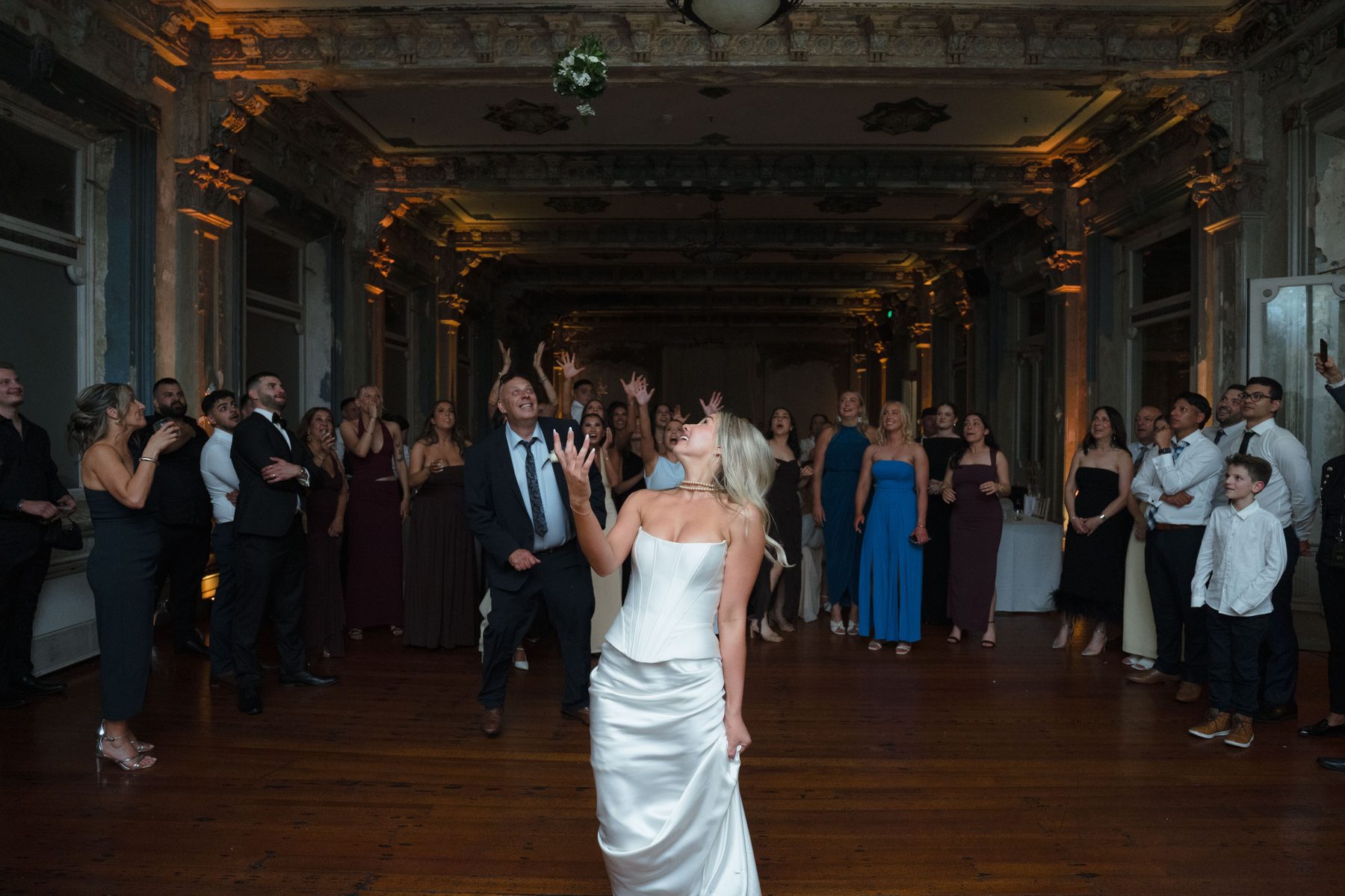 Jacob and Olivia — the first dance at The George Ballroom, St Kilda, Melbourne wedding photography by C2 Films