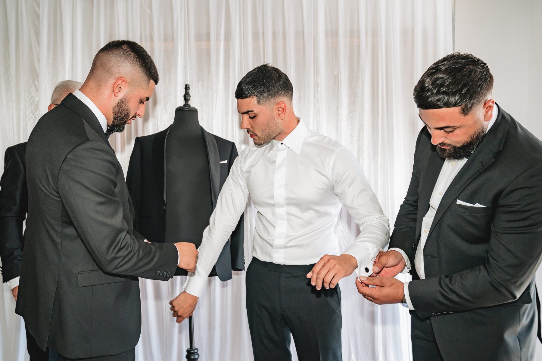 Jean-Claude and Elena the hours before the ceremony — Melbourne wedding photography by C2 Films