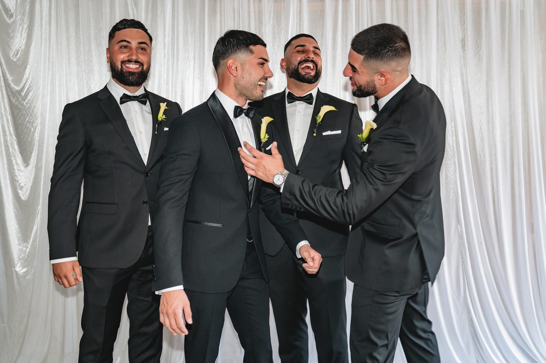 Jean-Claude and Elena preparing on the morning of the wedding — Melbourne wedding photography by C2 Films
