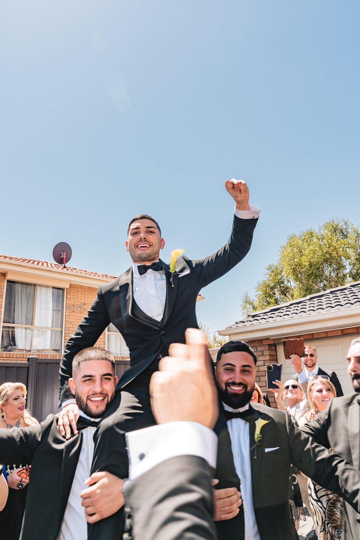 Jean-Claude and Elena final details before the ceremony — Melbourne wedding photography by C2 Films