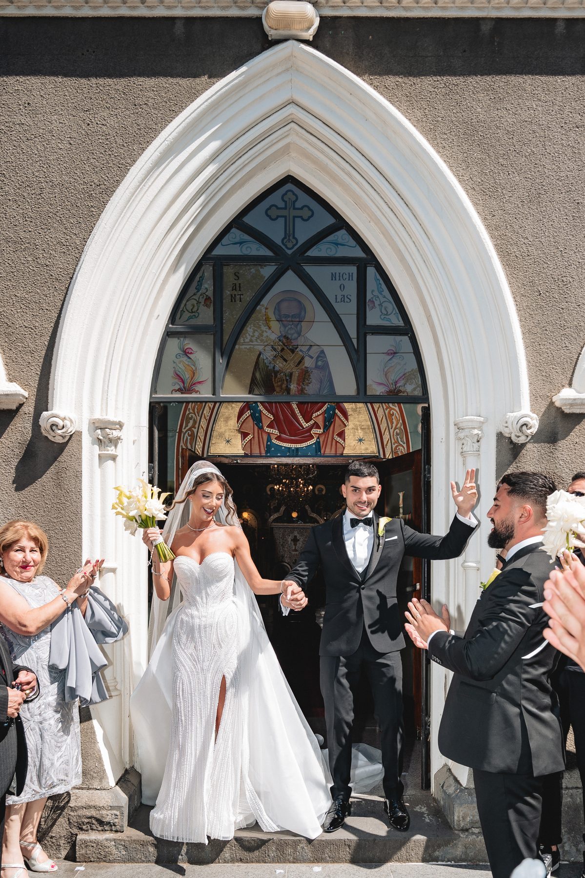 Jean-Claude and Elena the wedding ceremony at St Nicholas Greek Orthodox Church — C2 Films wedding photography