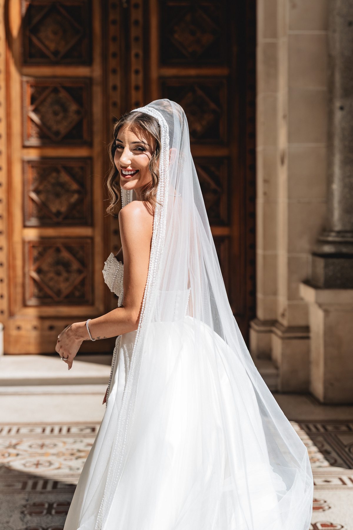Jean-Claude and Elena after the ceremony at St Nicholas Greek Orthodox Church — C2 Films wedding photography
