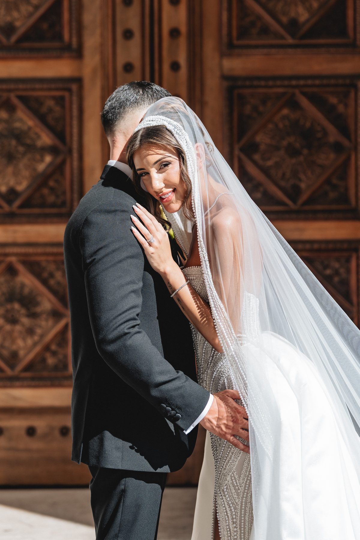 Jean-Claude and Elena exchanging vows at St Nicholas Greek Orthodox Church — C2 Films wedding photography