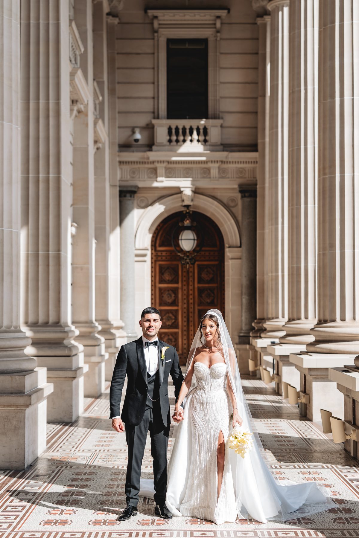 Jean-Claude and Elena — wedding portraits on their wedding day at Leonda by the Yarra, by C2 Films