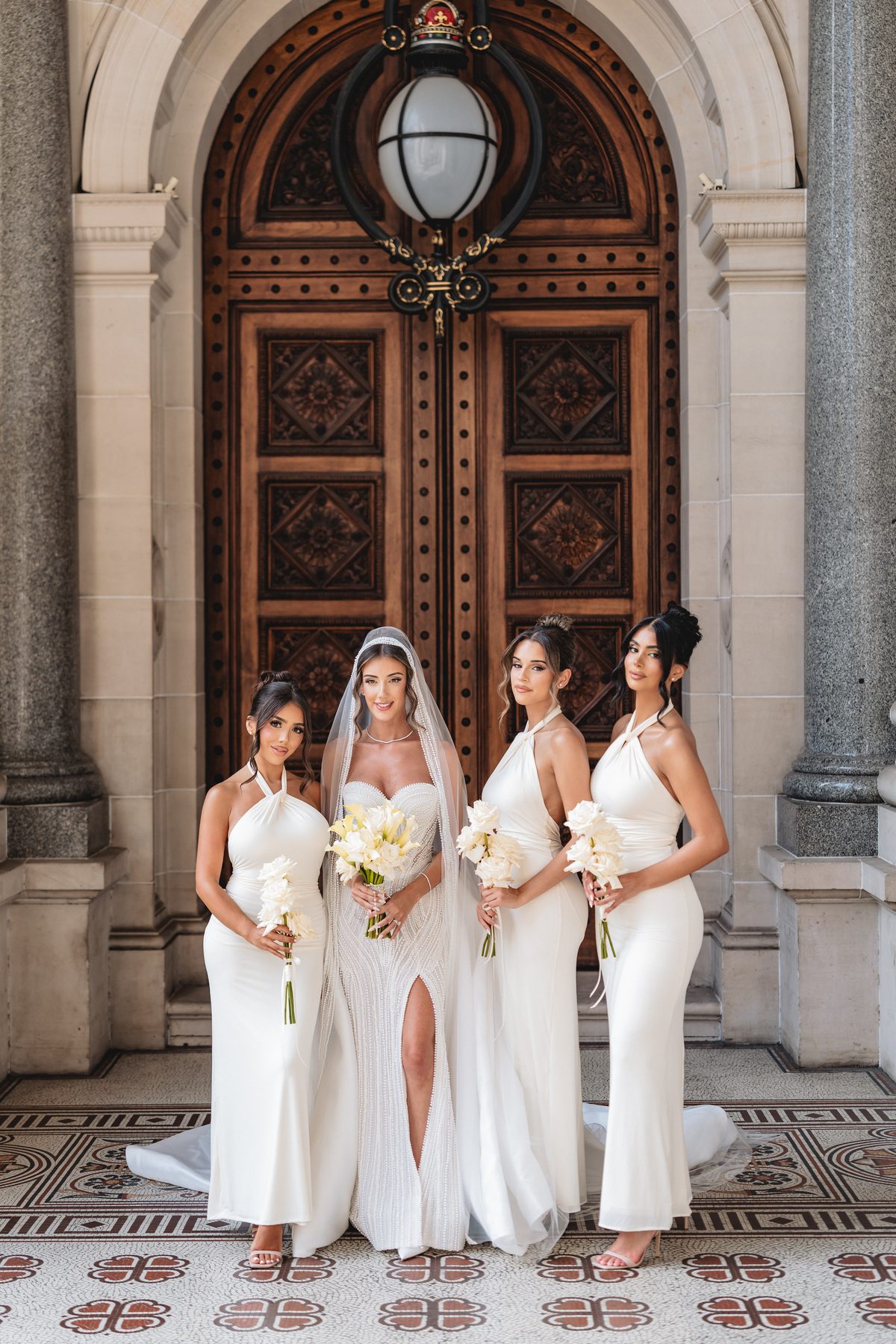Jean-Claude and Elena — couple portraits on their wedding day at Leonda by the Yarra, by C2 Films