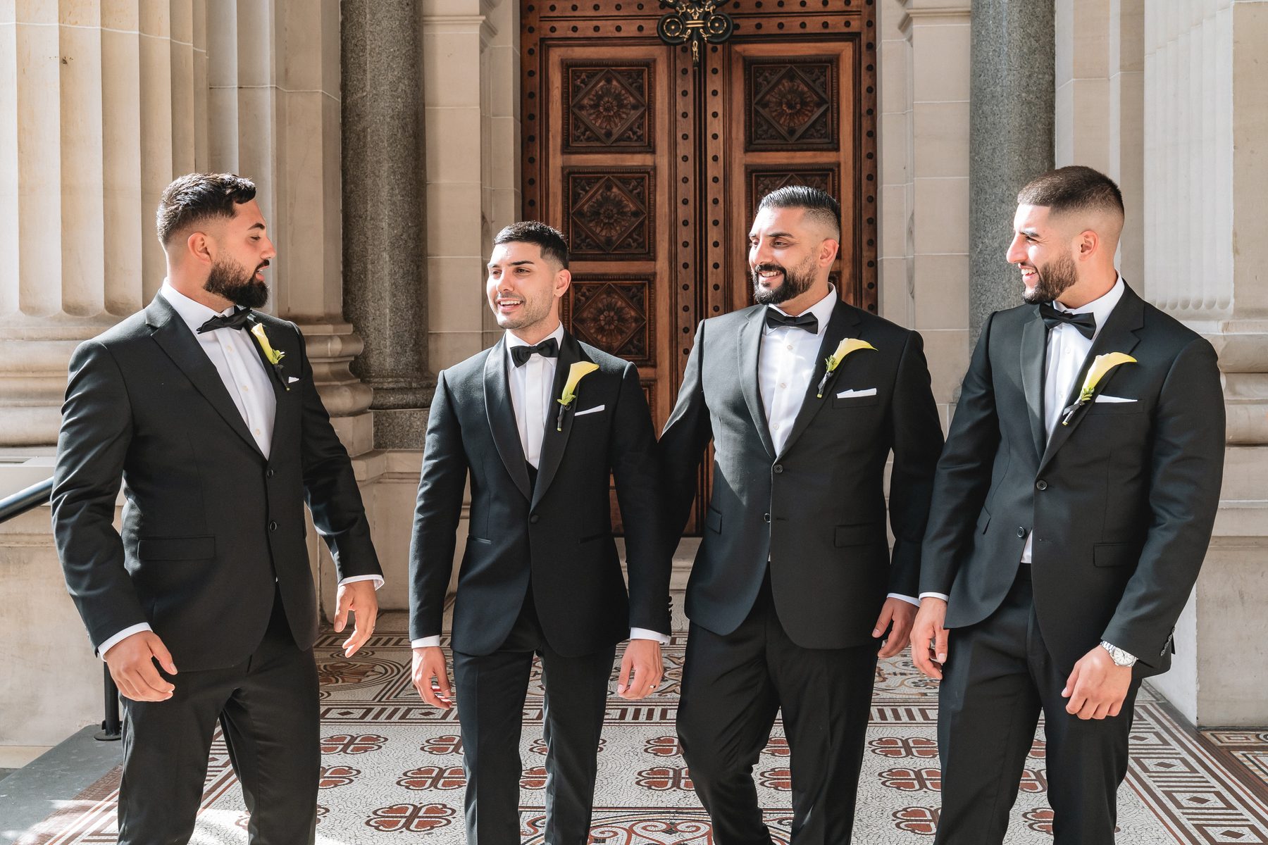 Jean-Claude and Elena — portraits on the wedding day on their wedding day at Leonda by the Yarra, by C2 Films