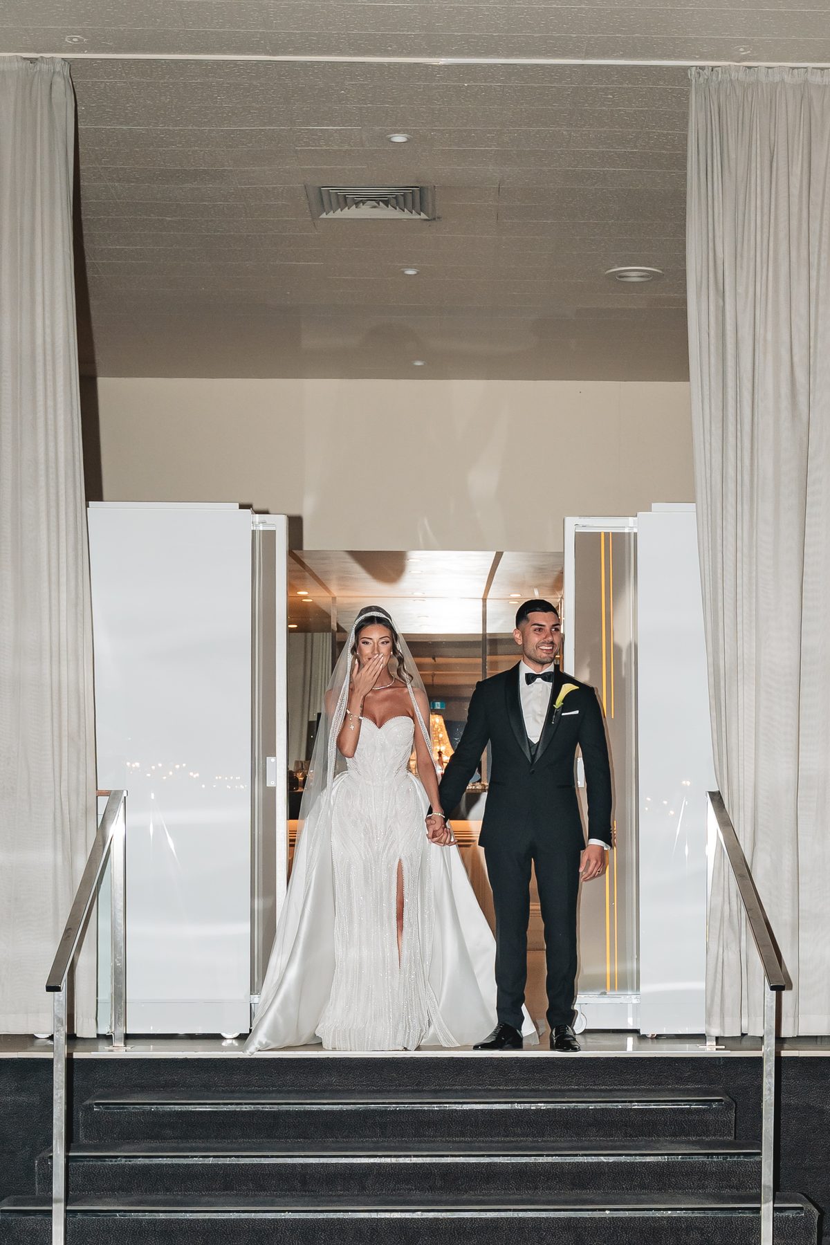Jean-Claude and Elena — celebrating at the reception at Leonda by the Yarra, Melbourne wedding photography by C2 Films