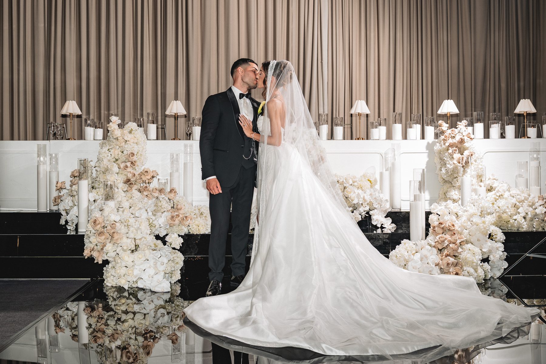 Jean-Claude and Elena — celebrating at the reception at Leonda by the Yarra, Melbourne wedding photography by C2 Films