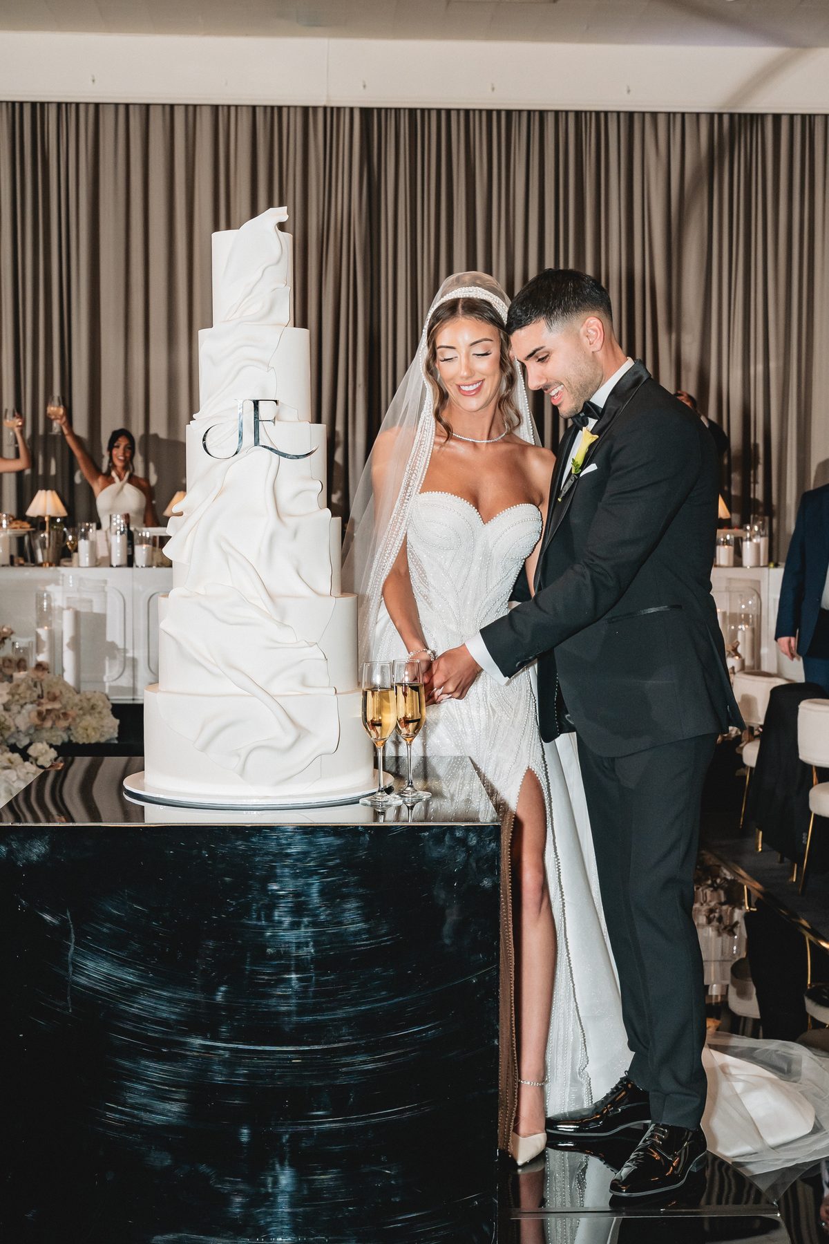 Jean-Claude and Elena — reception dancing at Leonda by the Yarra, Melbourne wedding photography by C2 Films