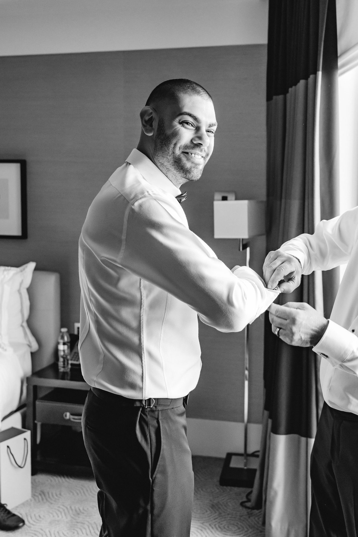 Mo and Elyse wedding morning preparations — Melbourne wedding photography by C2 Films