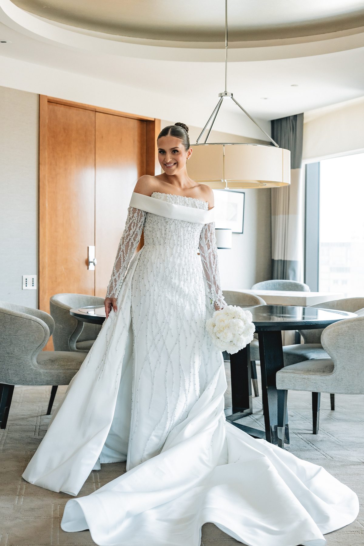 Mo and Elyse final details before the ceremony — Melbourne wedding photography by C2 Films