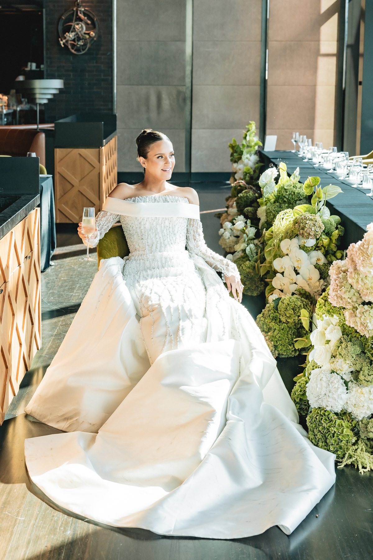 Mo and Elyse — reception dancing at Crown Evergreen, Southbank, Melbourne wedding photography by C2 Films