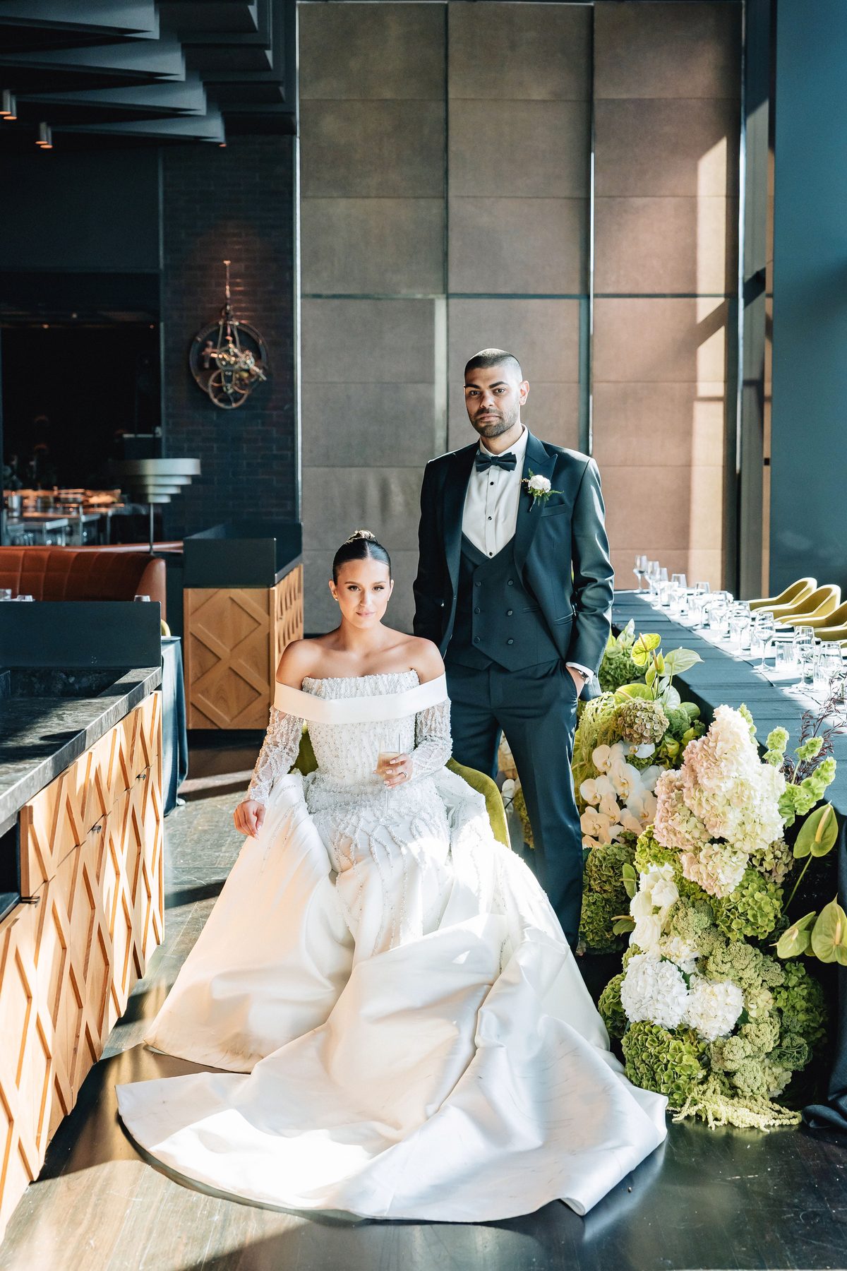 Mo and Elyse — the first dance at Crown Evergreen, Southbank, Melbourne wedding photography by C2 Films