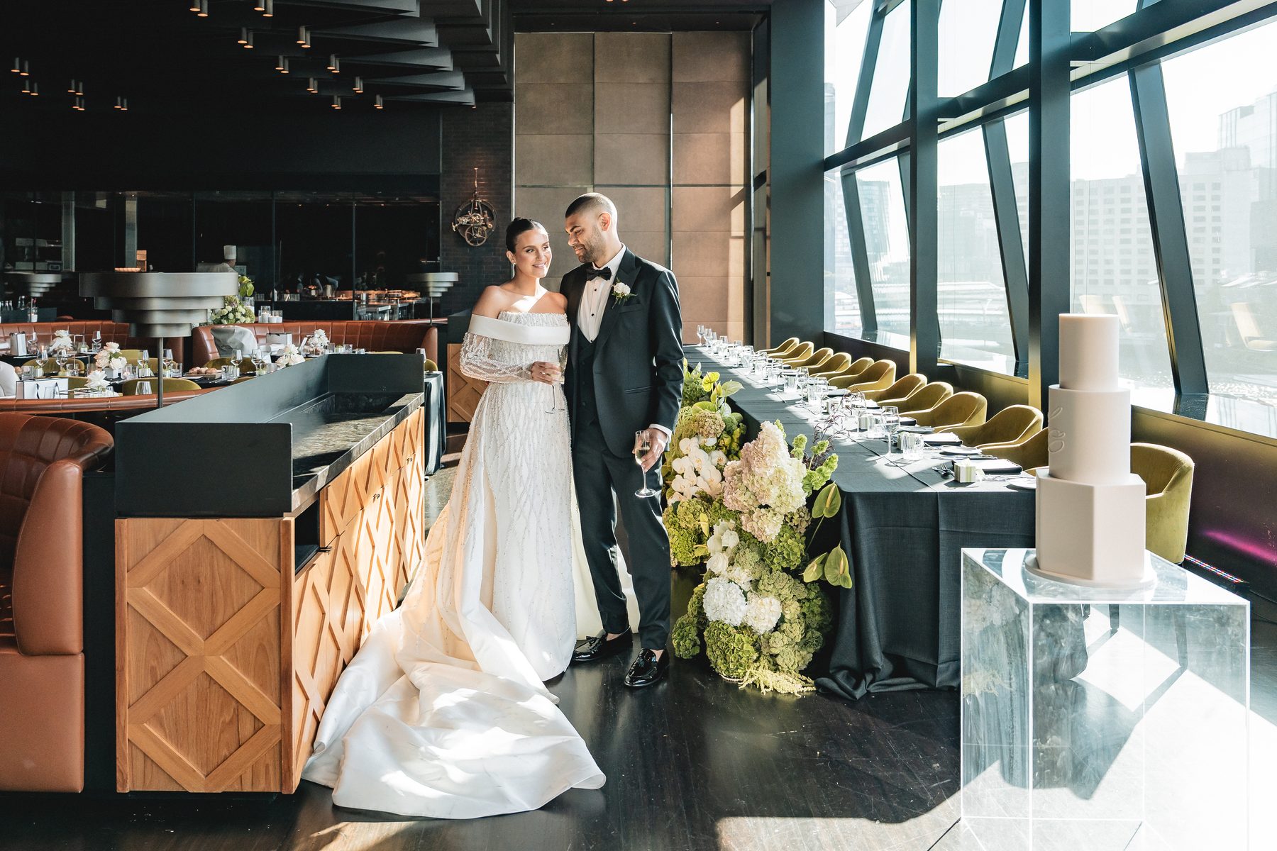 Mo and Elyse — speeches at the reception at Crown Evergreen, Southbank, Melbourne wedding photography by C2 Films