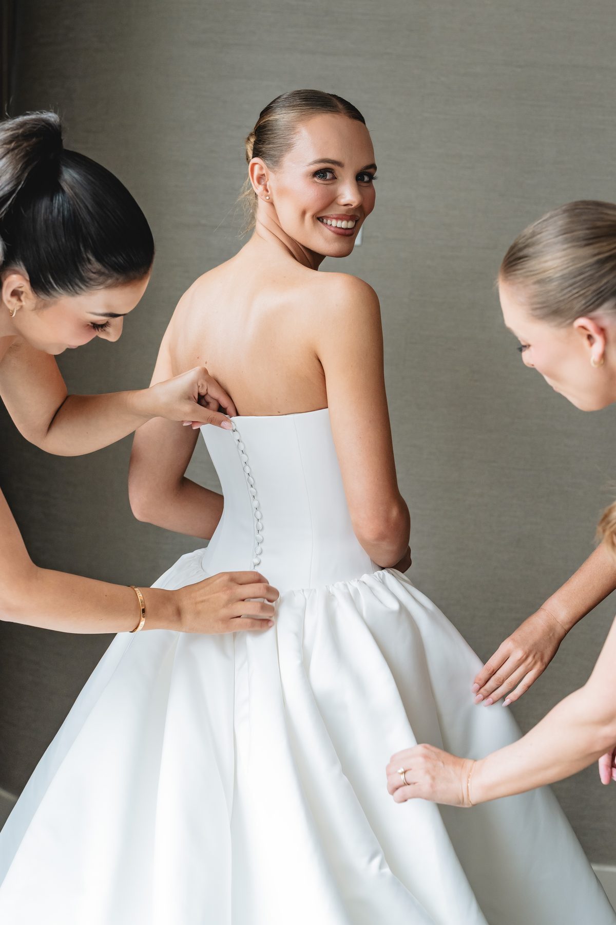 Simon and Sara preparing on the morning of the wedding — Melbourne wedding photography by C2 Films