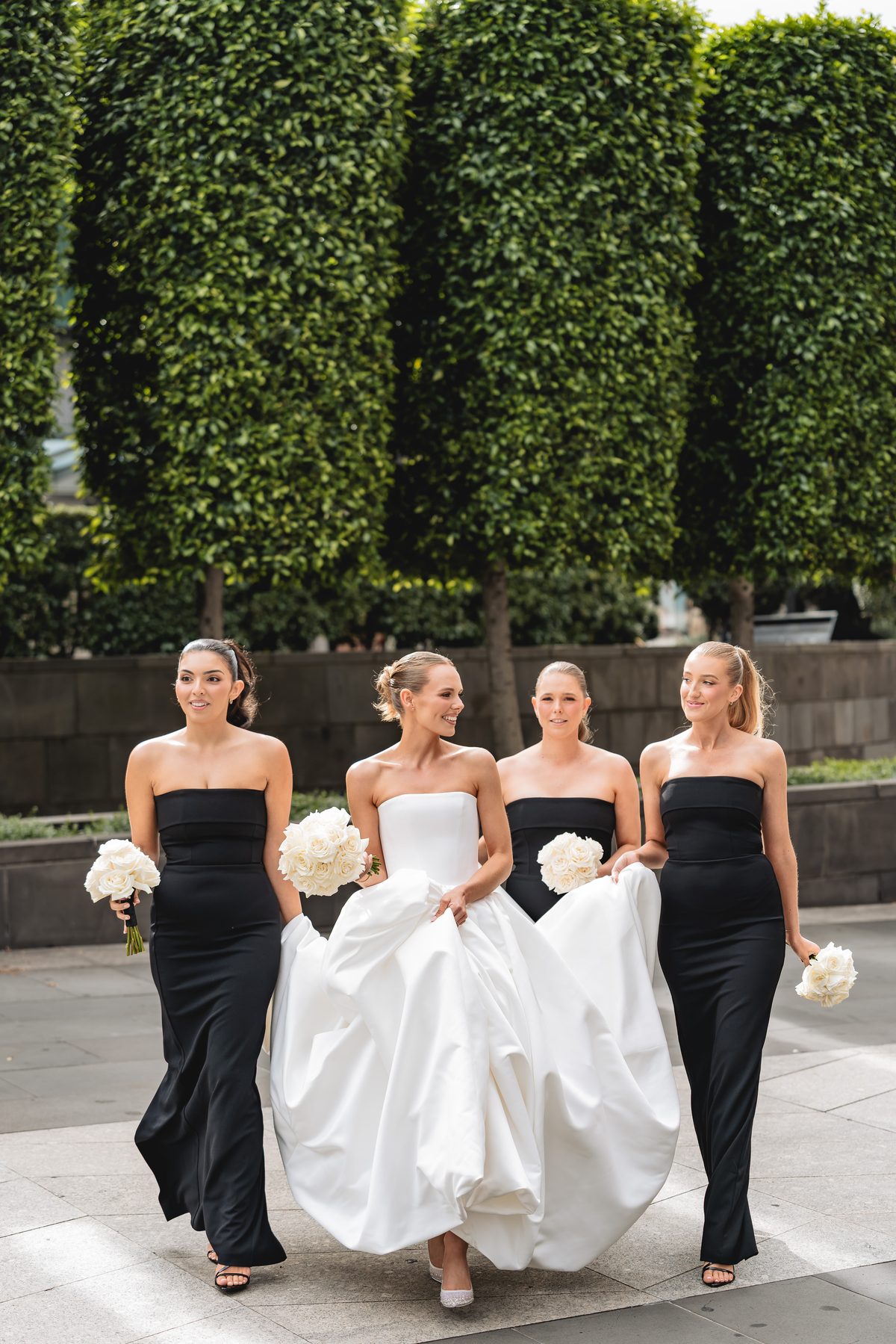 Simon and Sara walking down the aisle at St Eustathios Greek Orthodox Church — C2 Films wedding photography