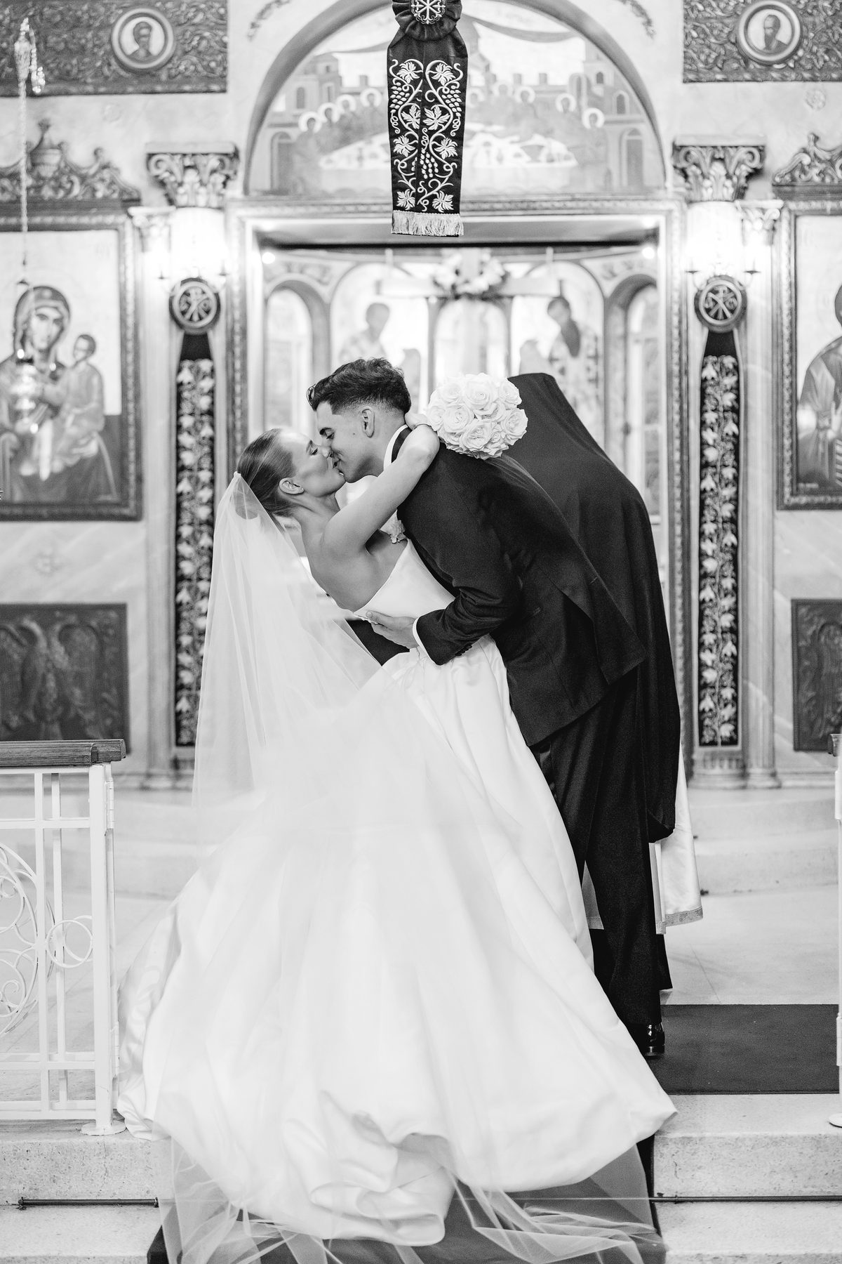 Simon and Sara the marriage ceremony at St Eustathios Greek Orthodox Church — C2 Films wedding photography