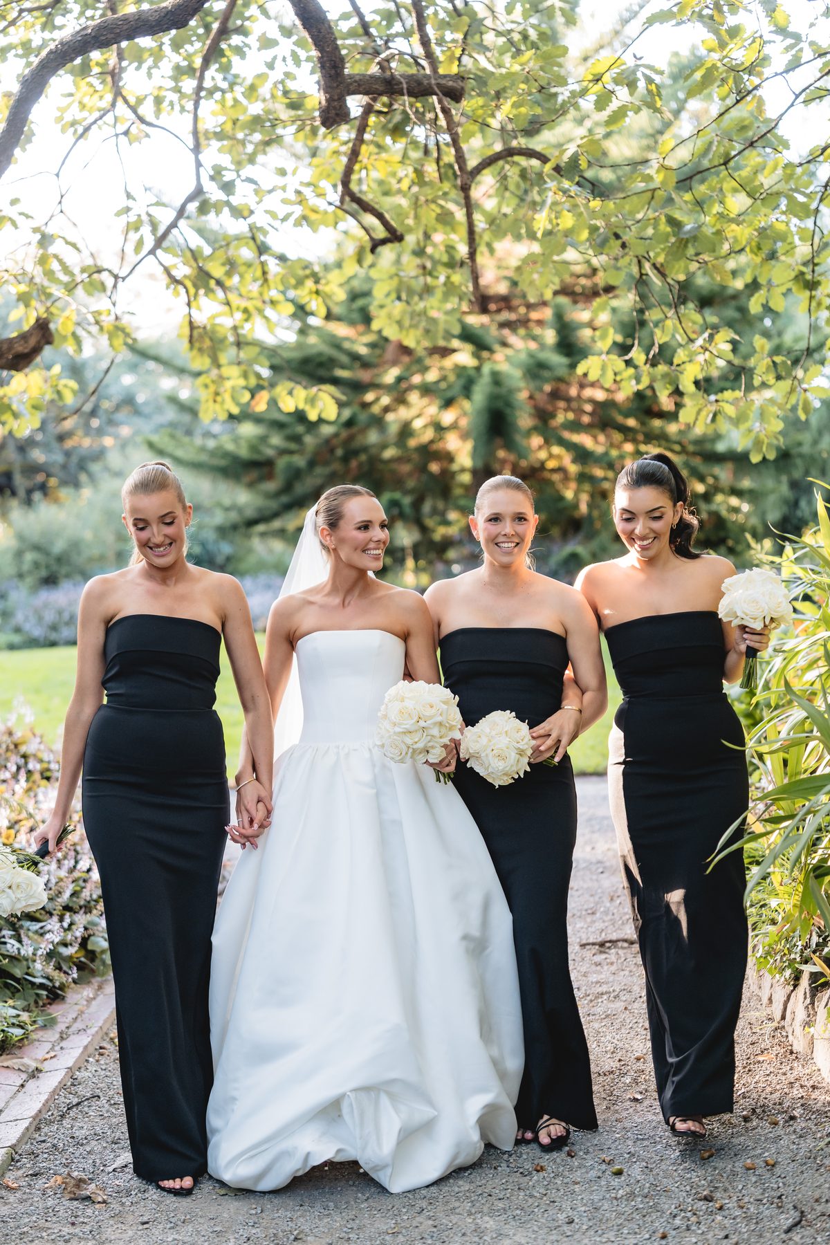 Simon and Sara — couple portraits on their wedding day at Carousel, Albert Park, by C2 Films