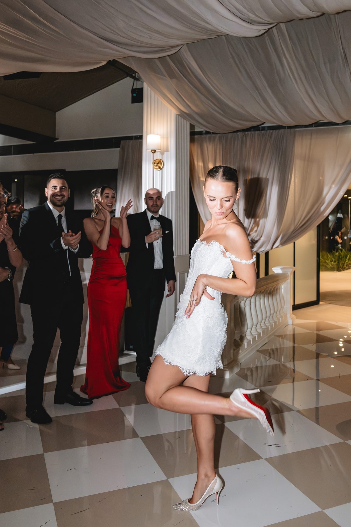 Simon and Sara — the first dance at Carousel, Albert Park, Melbourne wedding photography by C2 Films