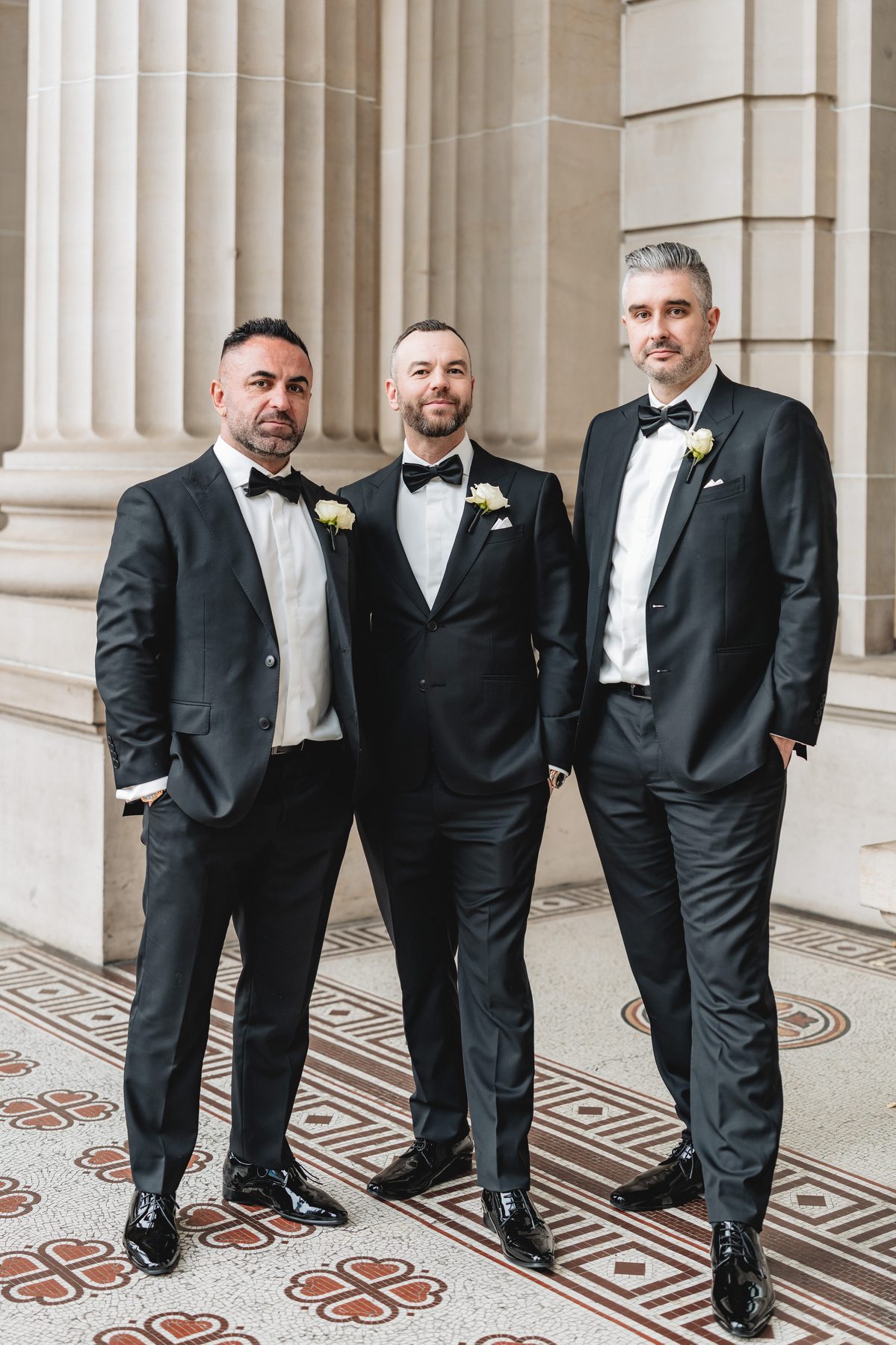 Toni and Suzie — bridal portraits on their wedding day at Leonda by the Yarra, by C2 Films