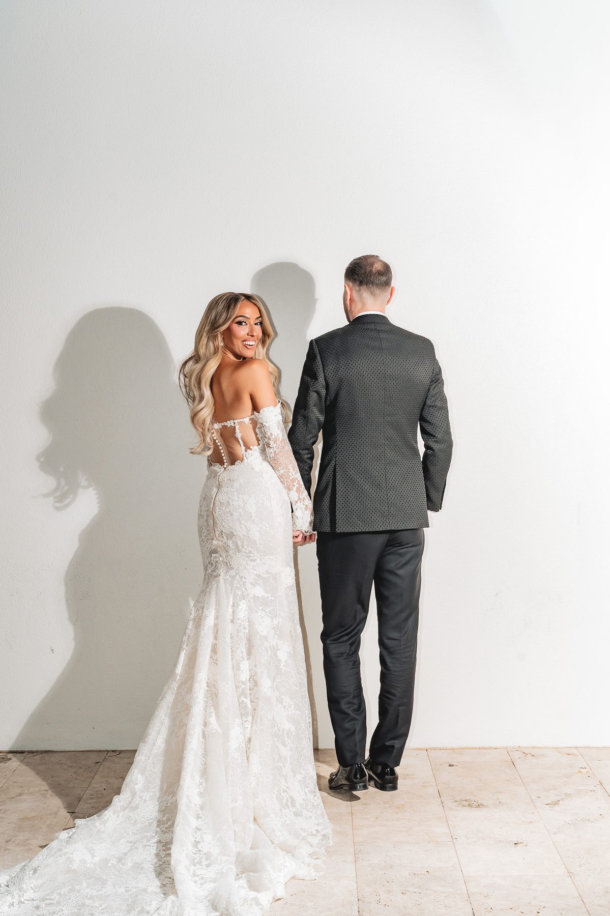 Toni and Suzie — portraits on the wedding day on their wedding day at Leonda by the Yarra, by C2 Films