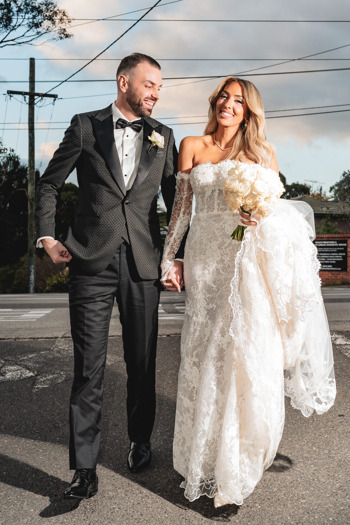 Toni and Suzie — bridal portraits on their wedding day at Leonda by the Yarra, by C2 Films