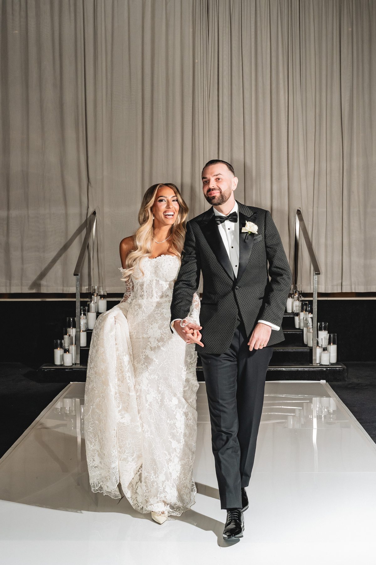 Toni and Suzie — celebrating at the reception at Leonda by the Yarra, Melbourne wedding photography by C2 Films