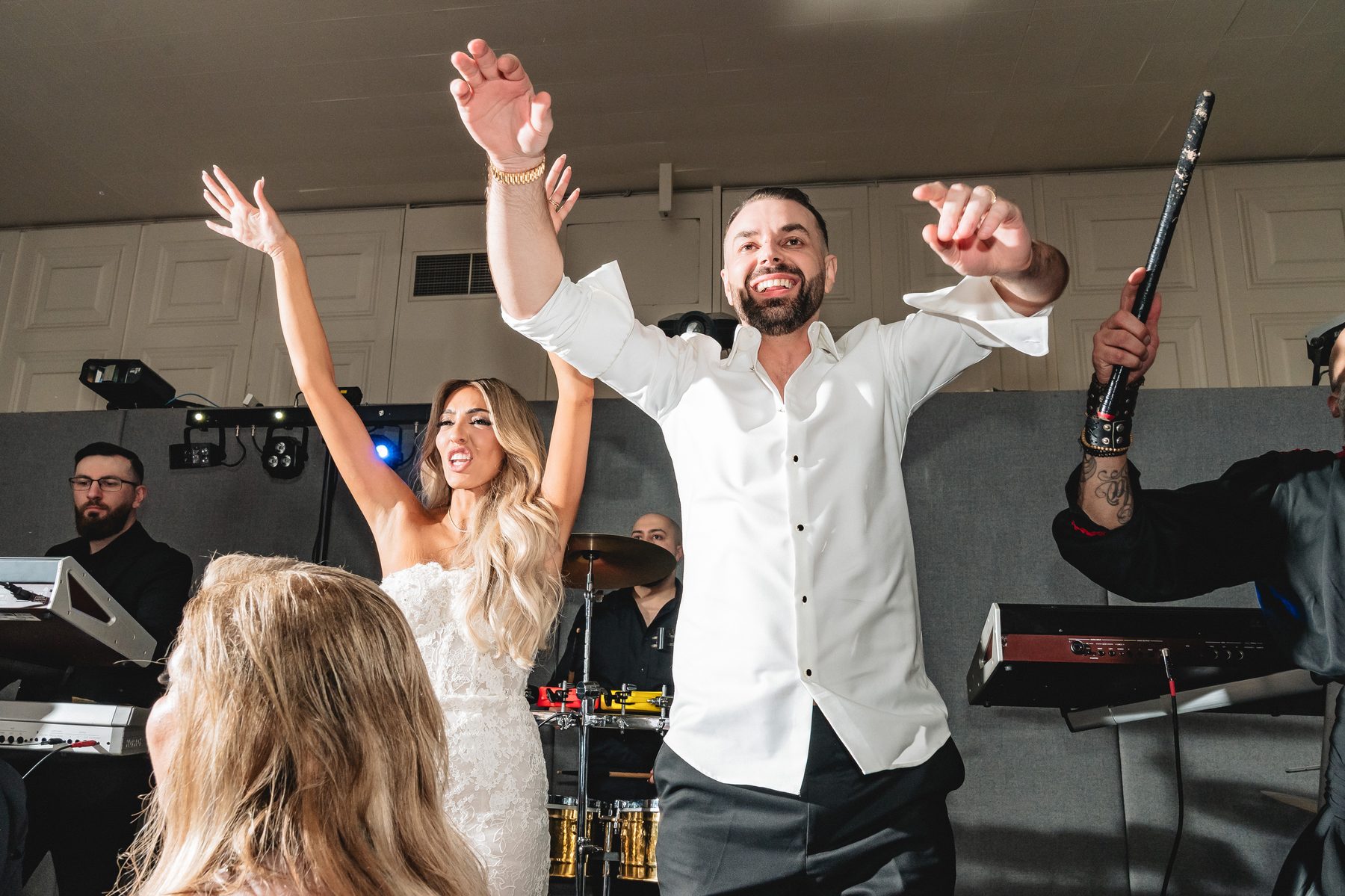 Toni and Suzie — reception dancing at Leonda by the Yarra, Melbourne wedding photography by C2 Films